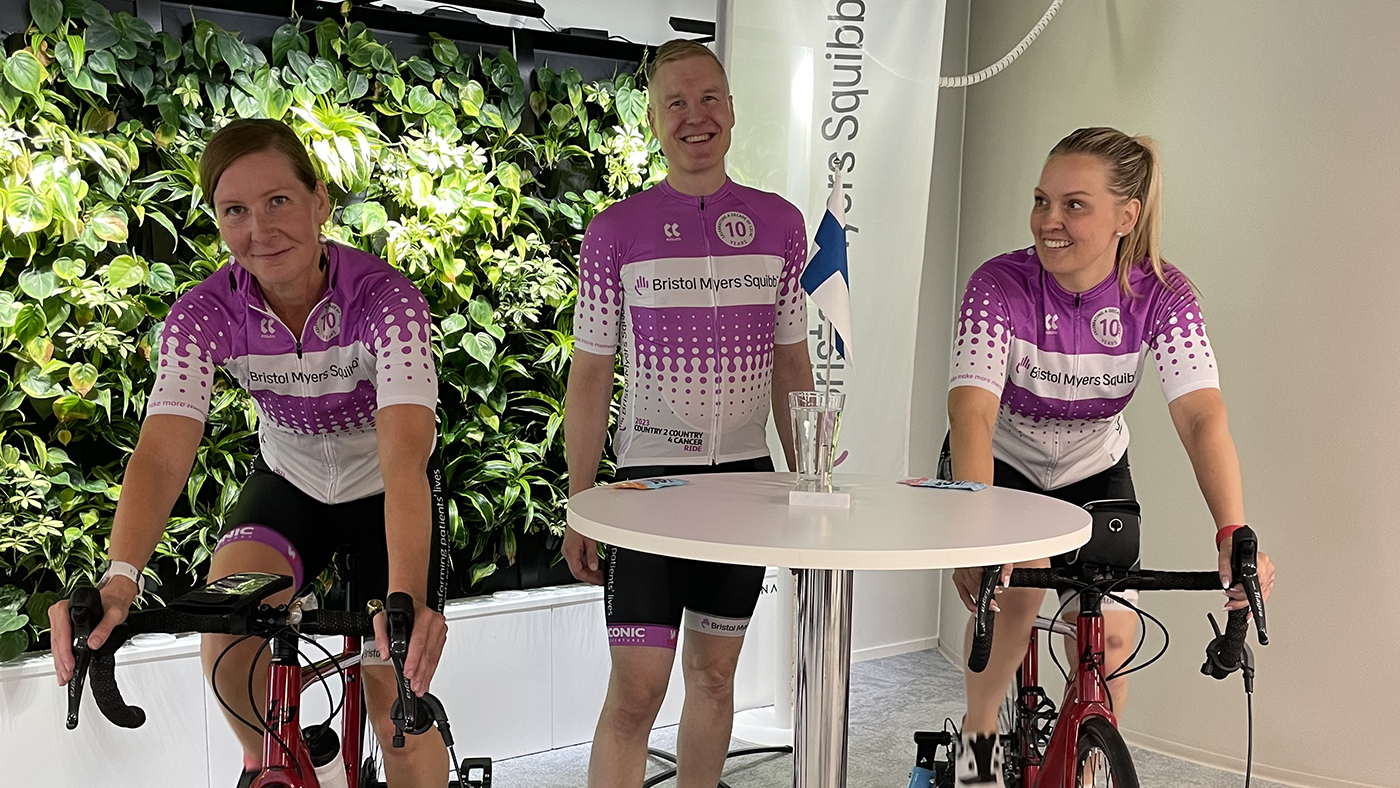 Team Suomi pyöräilee jälleen syöpätietoisuuden vuoksi