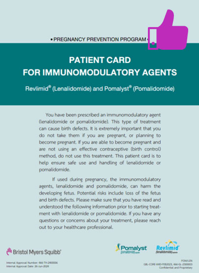 Additional risk minimization materials