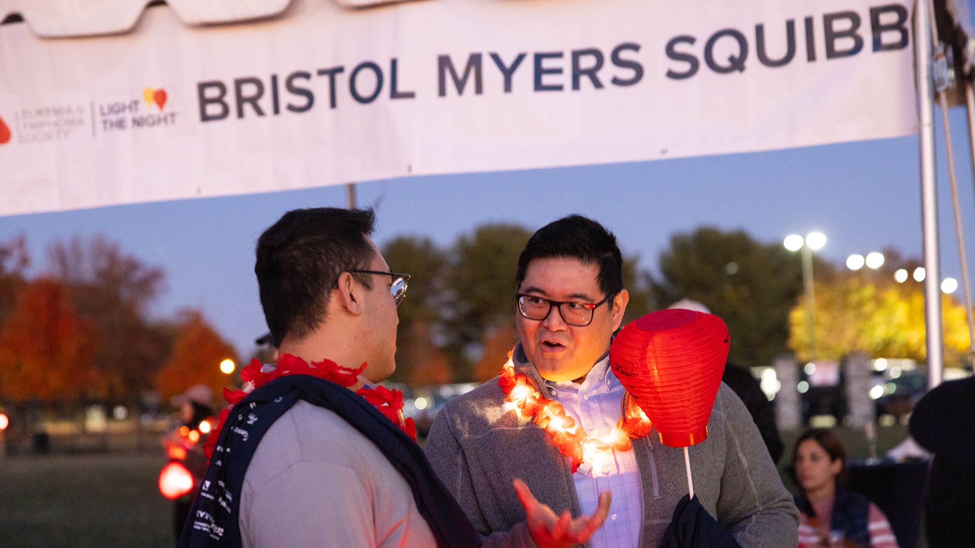 BMS colleagues at the Light The Night event,BMS colleagues at the Light The Night event