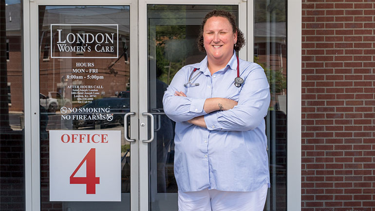 Dr. Zook works at the London Kentucky Women's Care clinic