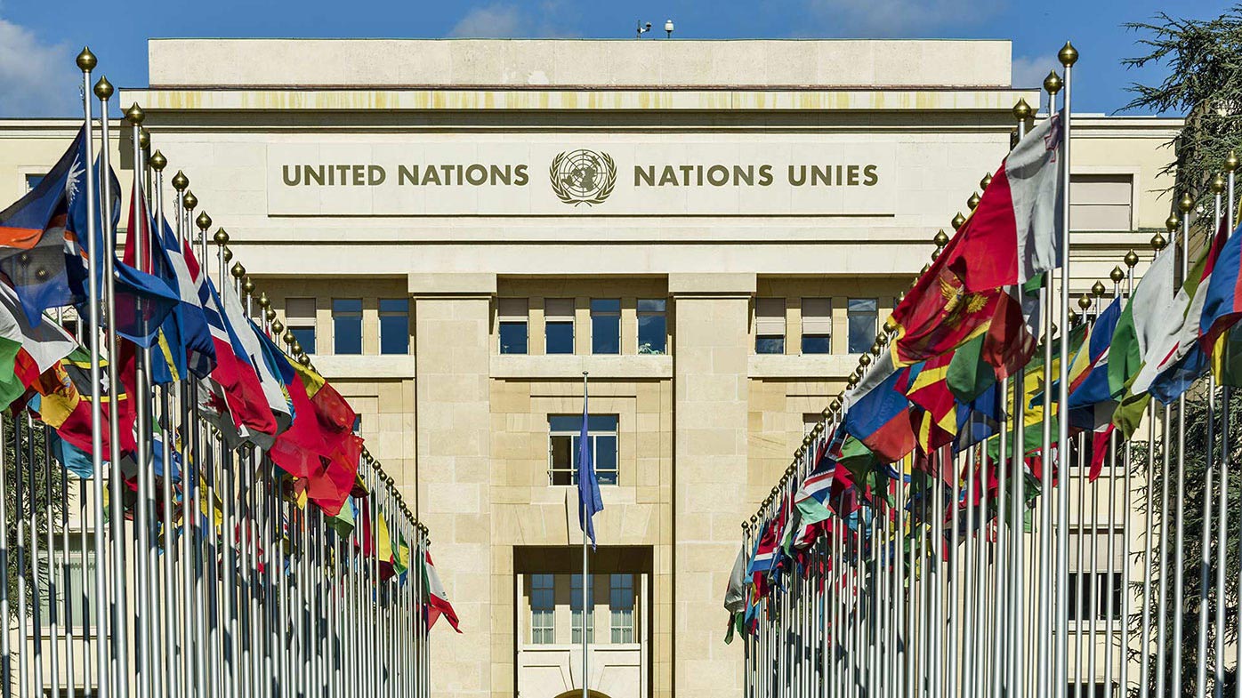The United Nations headquarters in Geneva